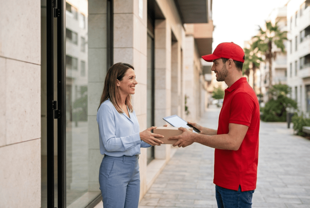 Servicio de mensajería en Alicante con entrega profesional a una empresa local